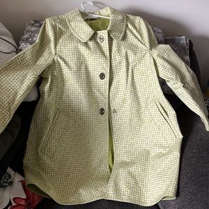 Green Coach Raincoat- never worn Size 14